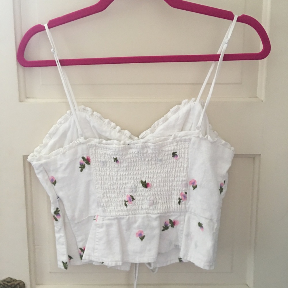 Afrm Structured Crop Top Size L - image 2